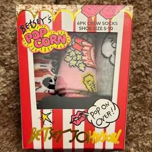 NWT - Betsy Johnson Popcorn Socks